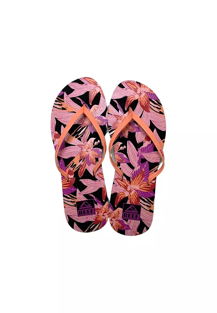 REEF Women Bliss-Full Flips - Coral Hibiscus
