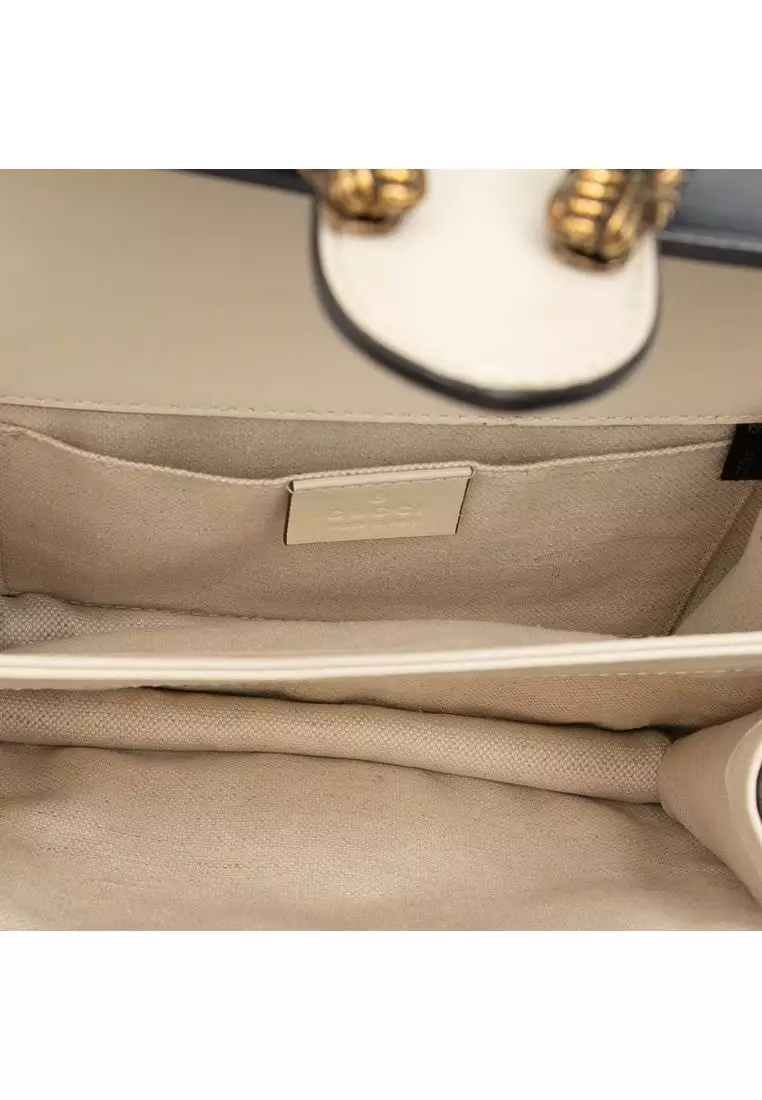 Pre-Loved Gucci Mini Calfskin Bamboo Dionysus Web Satchel