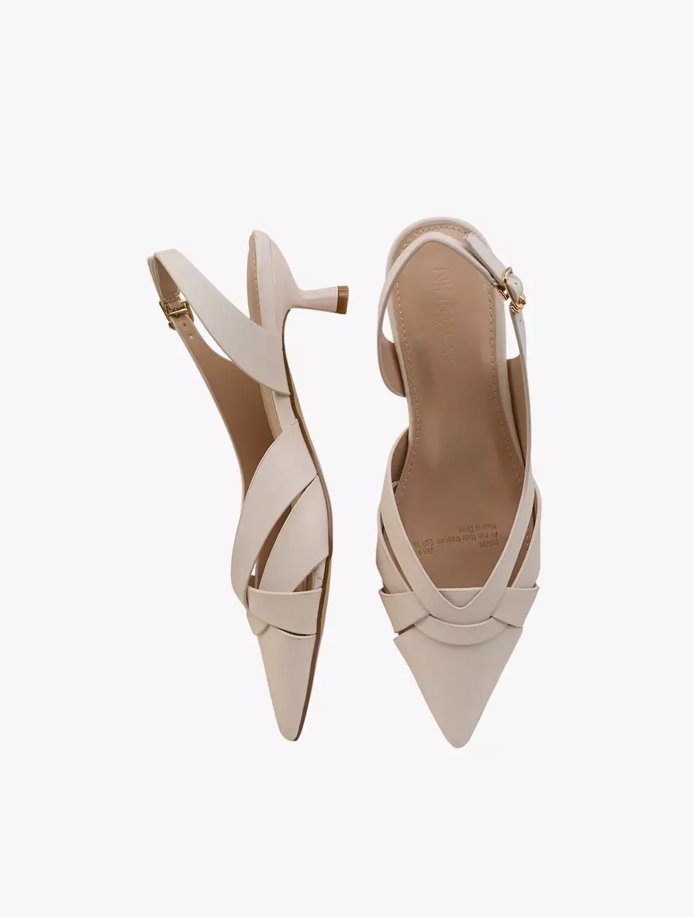 Payless Nine West Womens Alora Kitten Heels - Off White_04