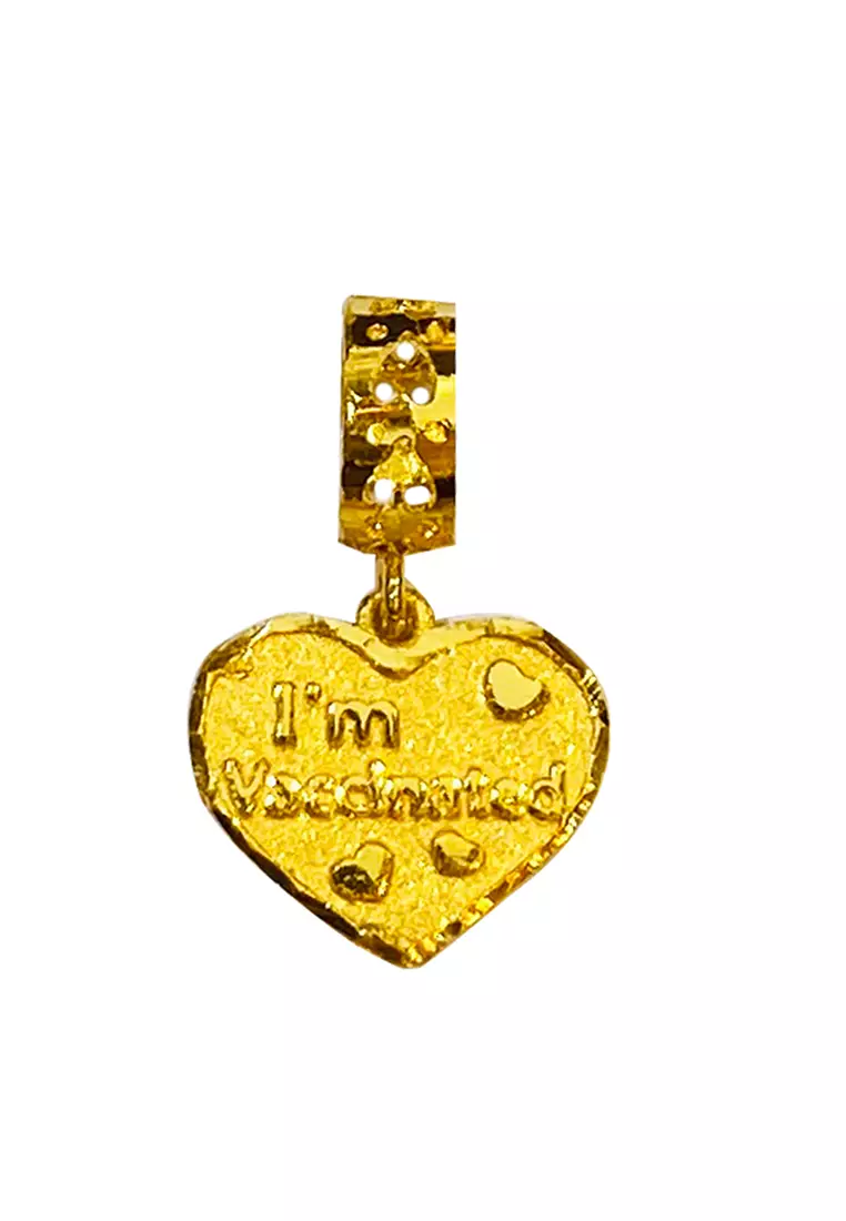 LITZ 916 (22K) Gold Love Charm GP0355 -0.81g+/-