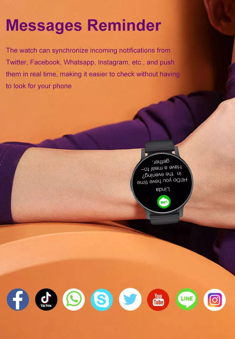 Smart Watch S100 1.39 inch AI Intelligent Voice Jam Pintar Mulitple Sports Mode black