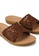 Noveni brown Weaved Strap Sandals 37FE9SH24A35FEGS_3