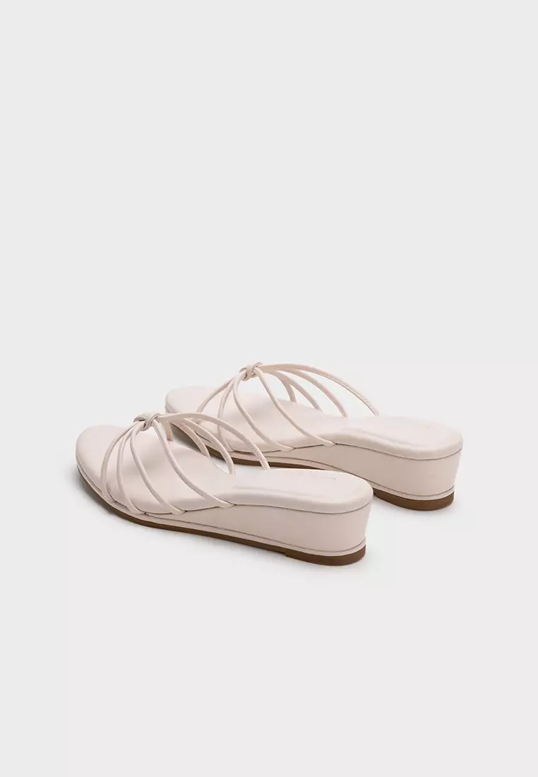 KNOTTED CLOUDFOAM LOW WEDGE HEEL