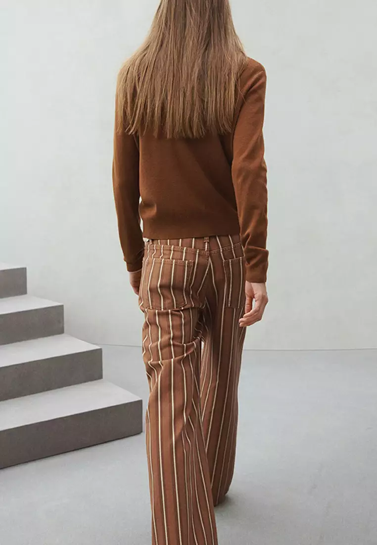 Straight Striped Jeans