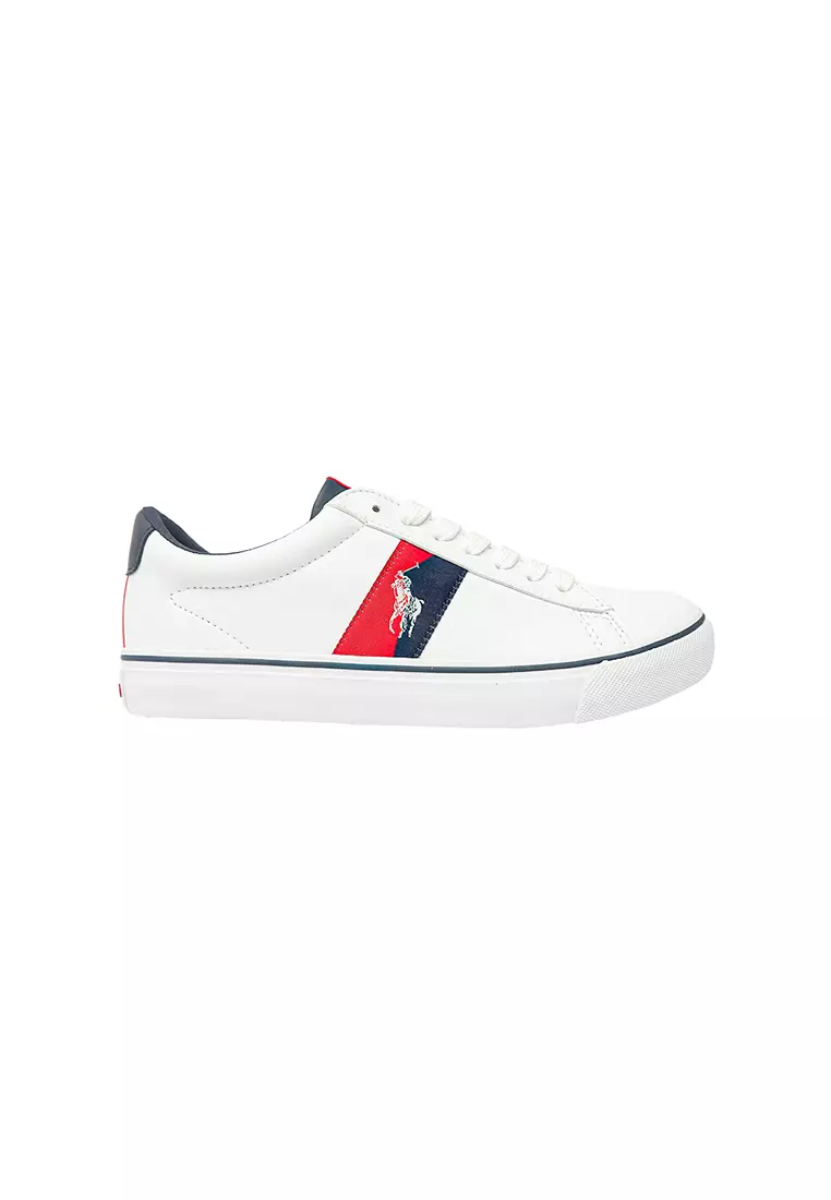 Discount on Polo Ralph Lauren  shoes - SKU: Westcott Iii-White, Navy & Red