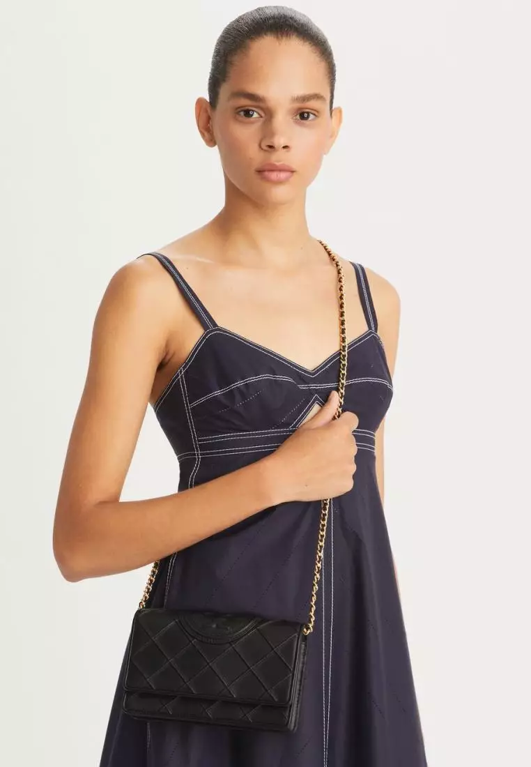 Fleming wallet discount crossbody tory burch
