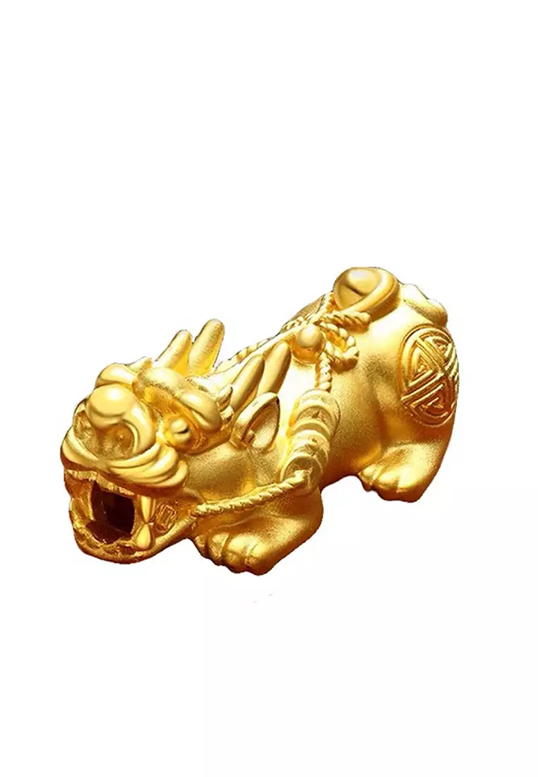 [SPECIAL] LITZ 999 (24K) Gold Pixiu  Bracelet 貔貅手链EPC0639-055BR (0.50g+/-)