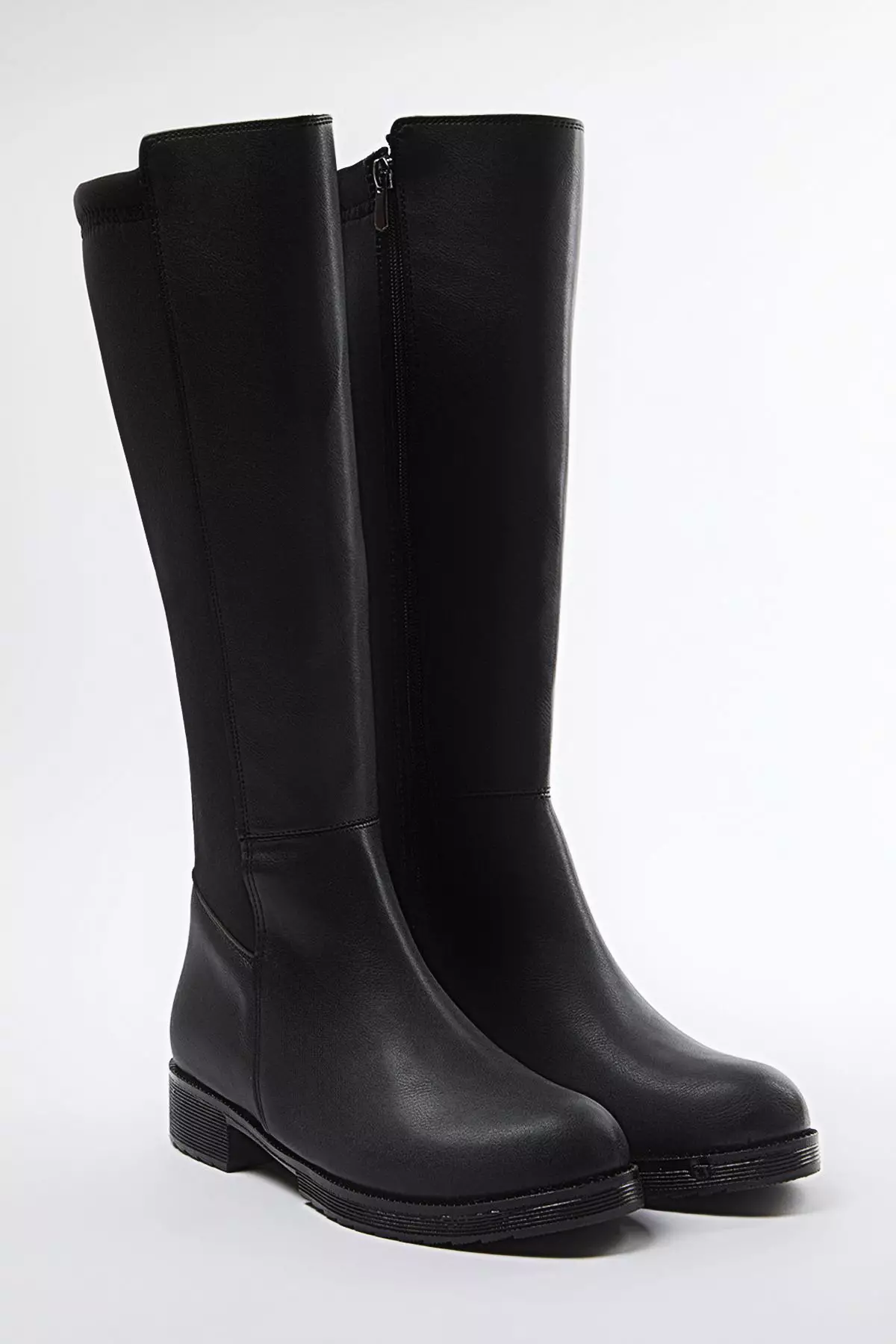 Zippered Flat Boots
