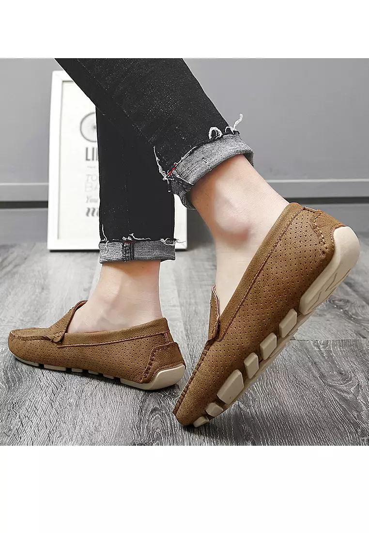 沖孔的真皮樂福鞋&帆船鞋YY3033