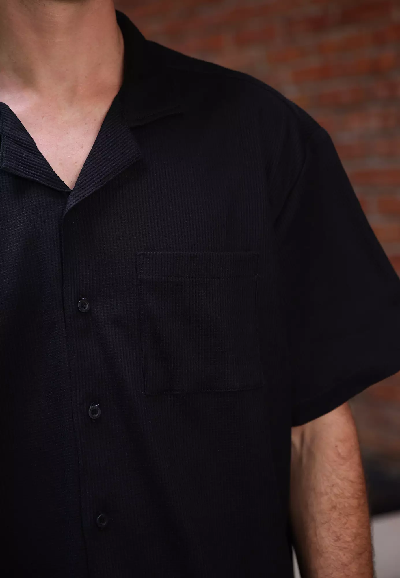 Ryusei Kemeja Boxy Pria Fukuoka