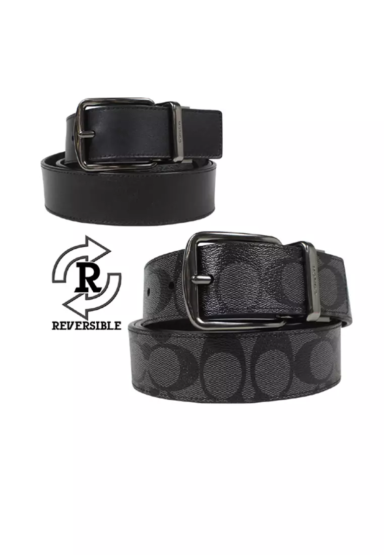 Buy Coach Coach Mens Wide Harness CutToSize Reversible Signature