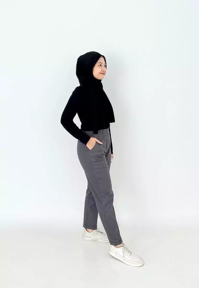 Aulia Twill Pants (Celana Panjang Basic) ABU TUA