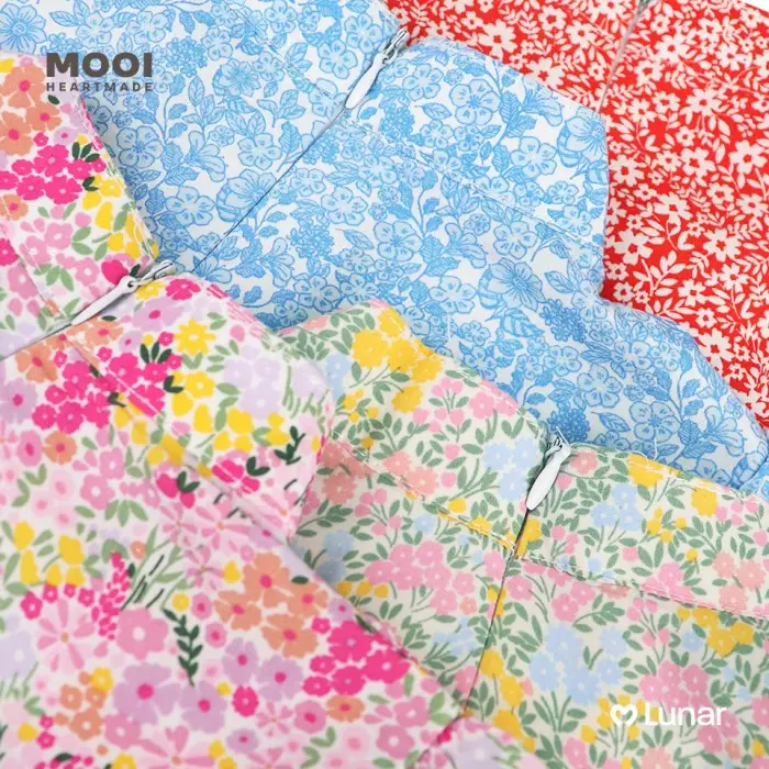 Mooi Dress Anak Perempuan Lunar Collection Rosie Cheongsam Dress - Sky Blue