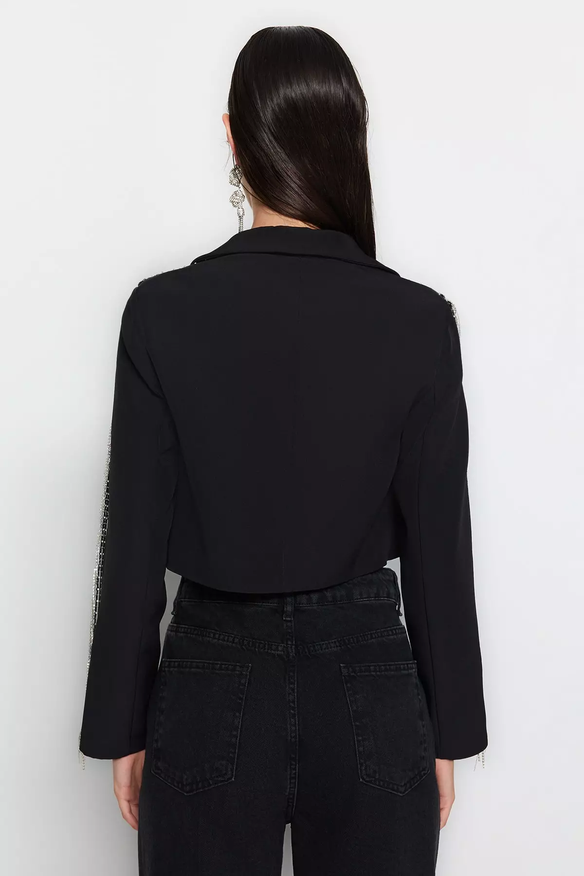 Buy Trendyol Crop Fringe Jacket 2024 Online ZALORA