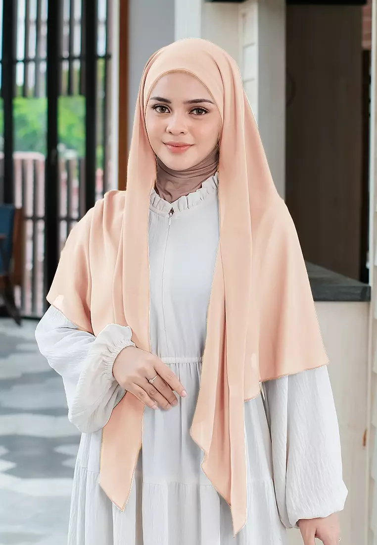 HIJAB INSTAN PAULA - LIGHT PEACH