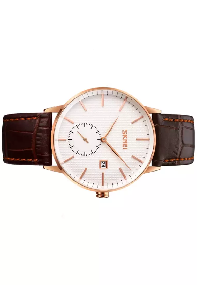 Jam Tangan Analog Pria Waterproof Strap Tali Material Leather BY88 ORIGINAL