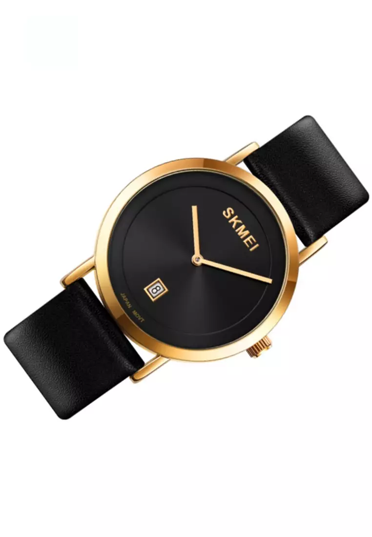 Jam Tangan Analog Pria Waterproof Strap Tali Material Kulit Leather BL77 ORIGINAL