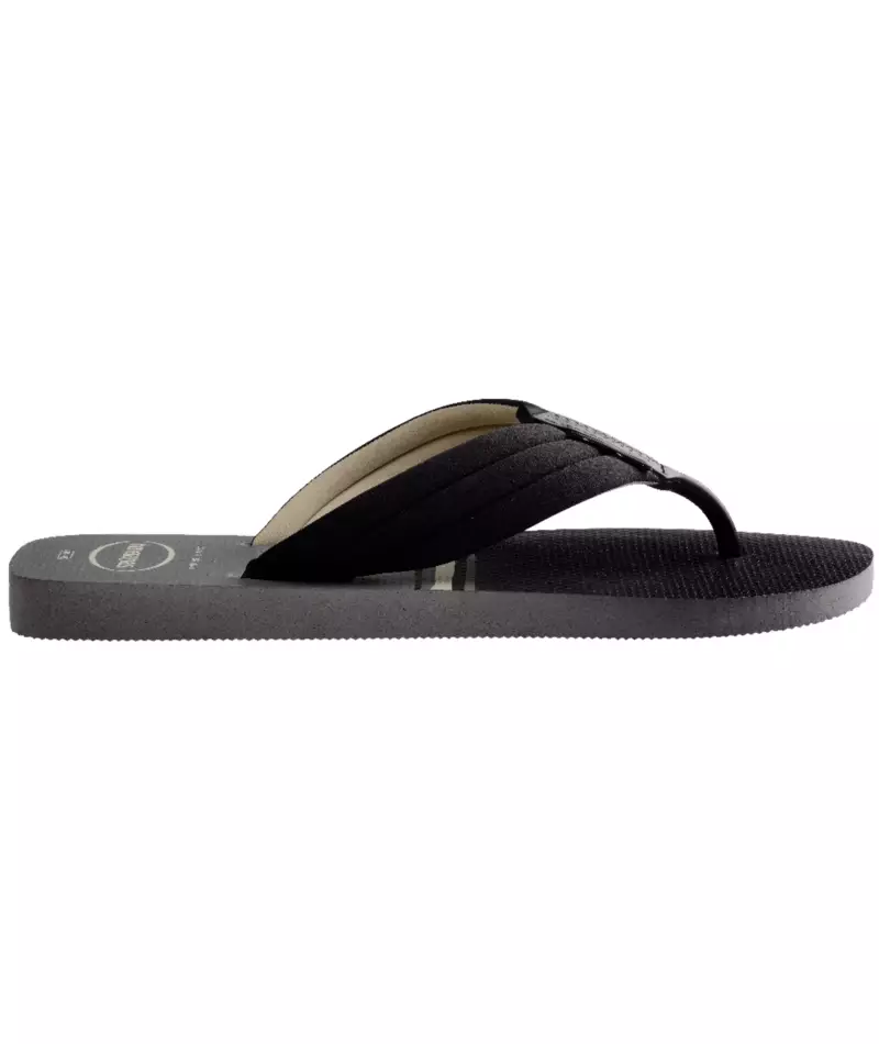 Havaianas 6808 Urban Print Steel Gray / Black - Sandal Pria