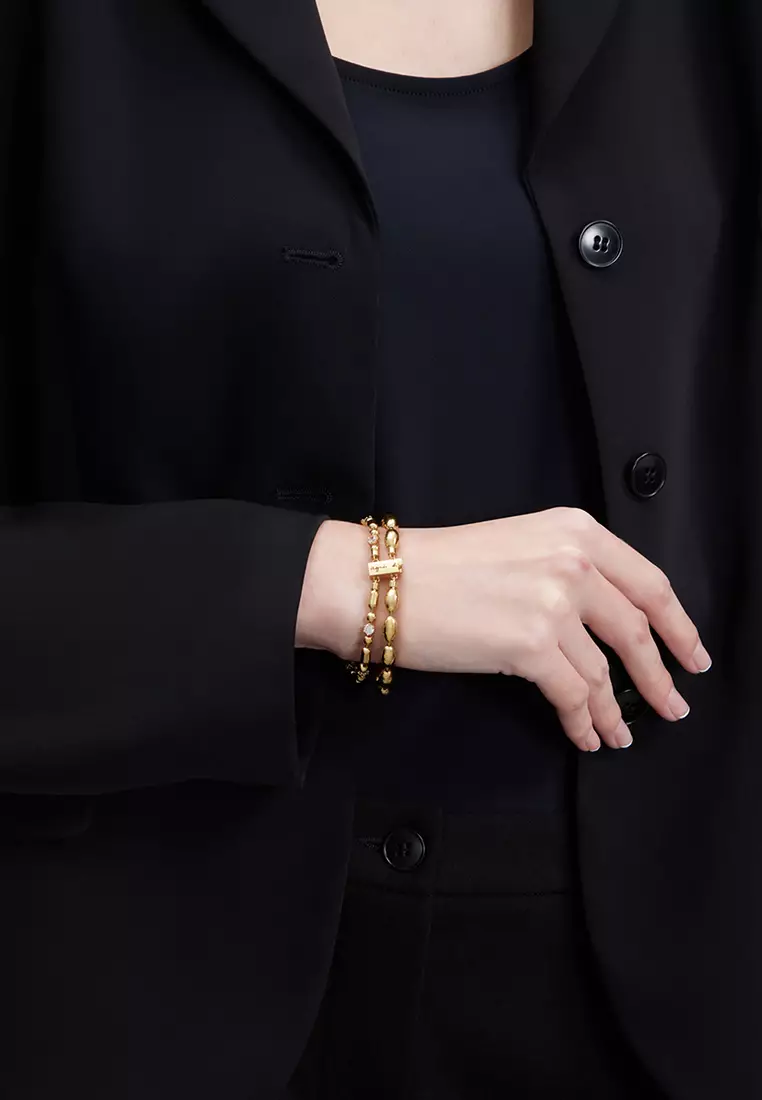 Neon Nights Chain Crystal Bracelet