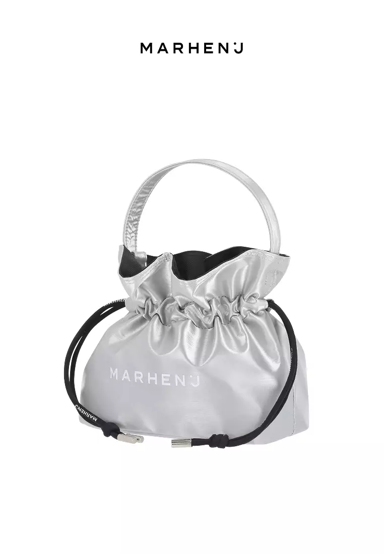 CHARRON Nylon Crossbody Bag Silver