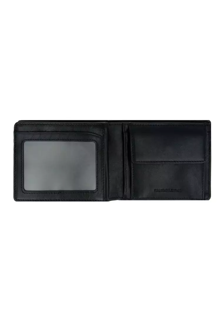 Leather wallet discount with coin pouch