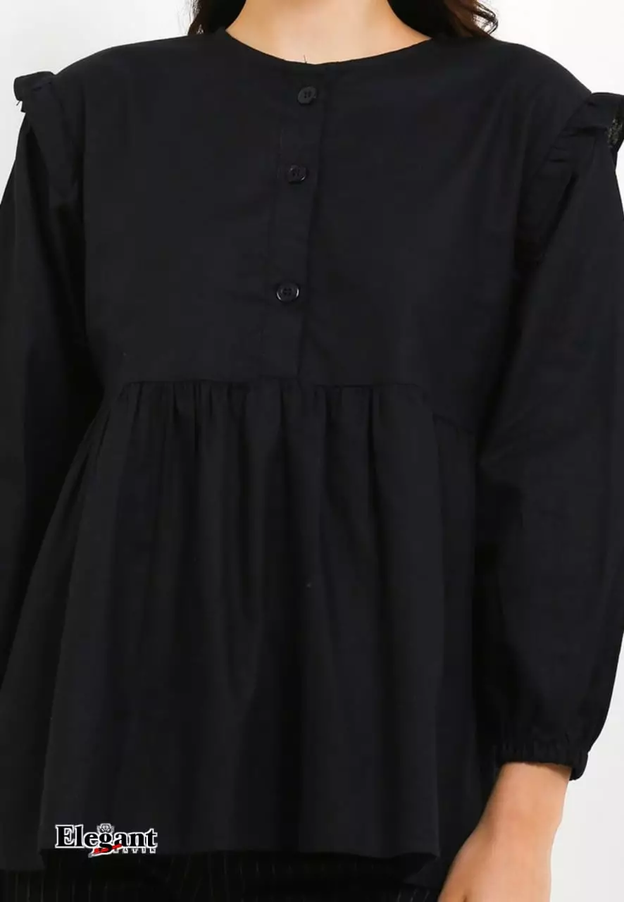 Alesha Blouse Oversize Hitam