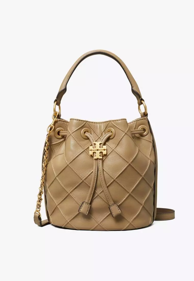 Tory Burch Fleming Soft Small Bucket Bag Pebblestone