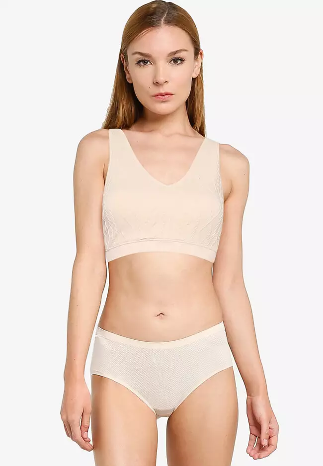 Hollister Gilly Hicks Seamless Cable Knit Longline Lounge Bralette 2024, Buy Hollister Online