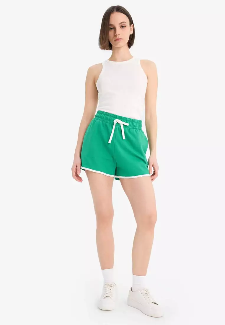 Coool Regular Fit Elastic Waist Lace Thick Mini Shorts A6224Ax25Sm