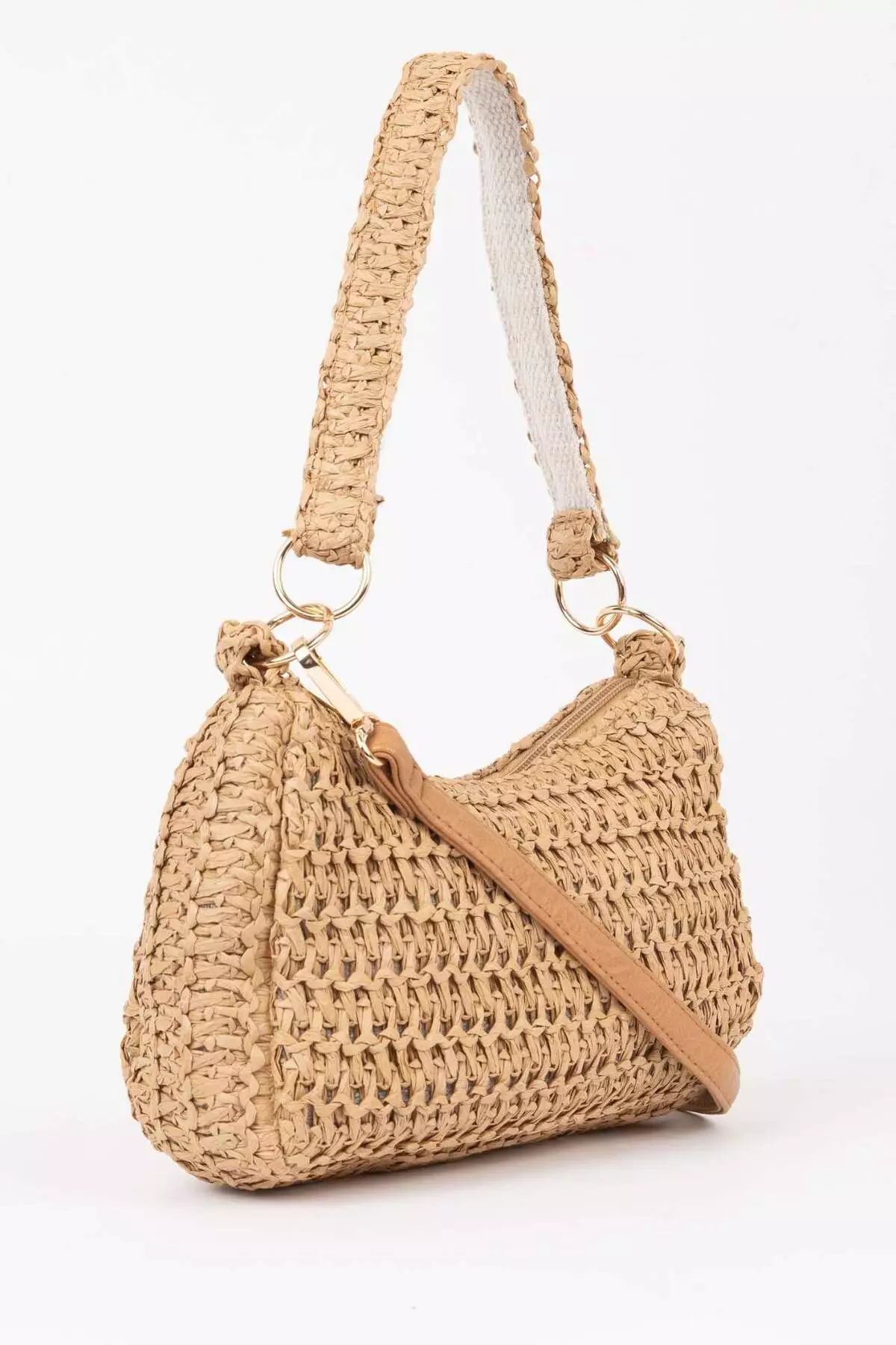 Women's Straw Handbag - B9034AXNS