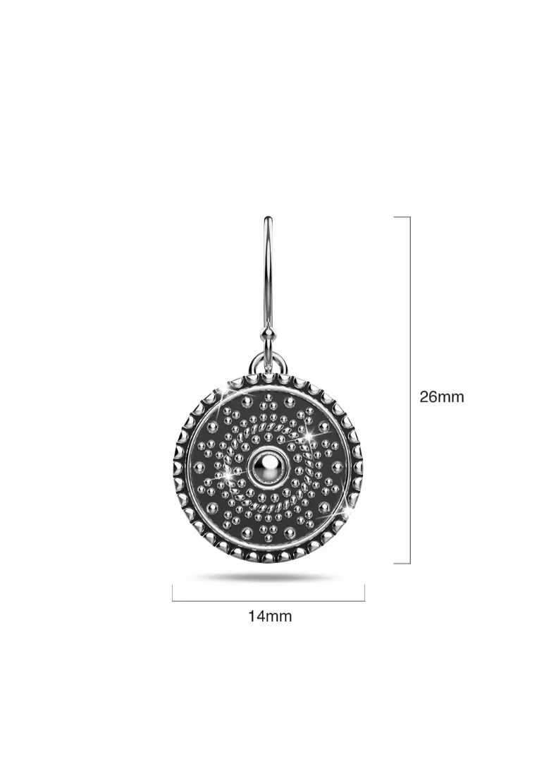 Solid 925 Sterling Silver Antique Primadonna Earrings