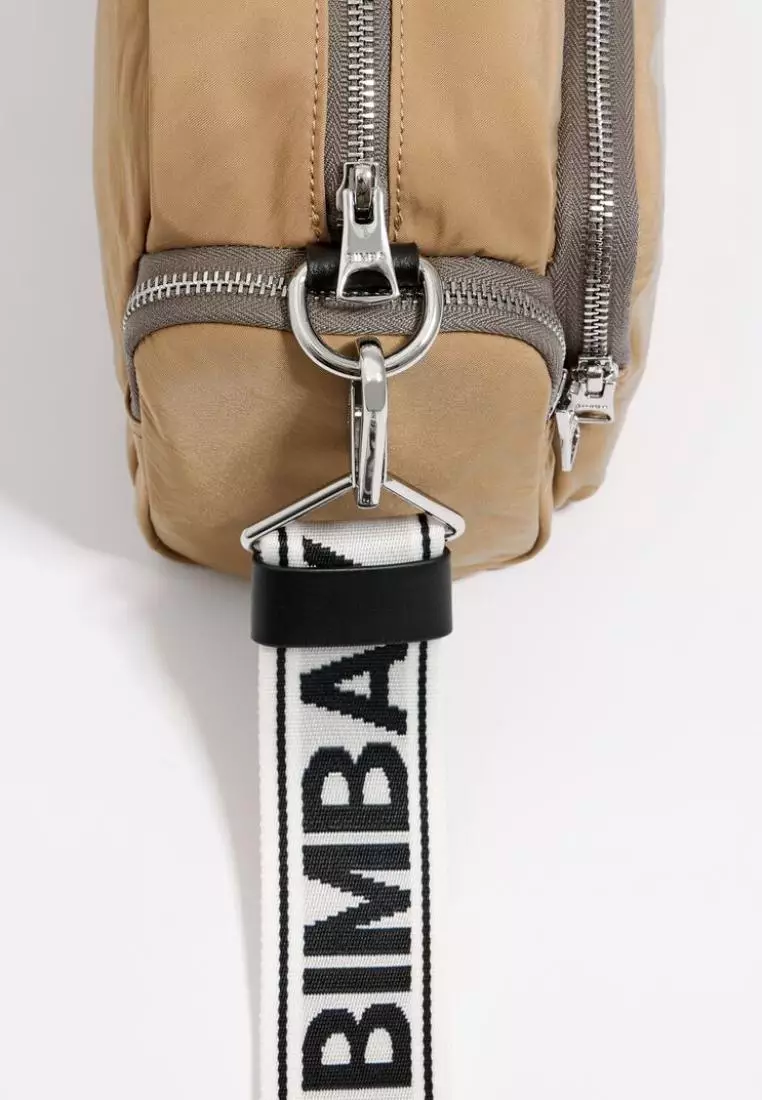 Bimba Y Lola M Tan Nylon Crossbody Bag