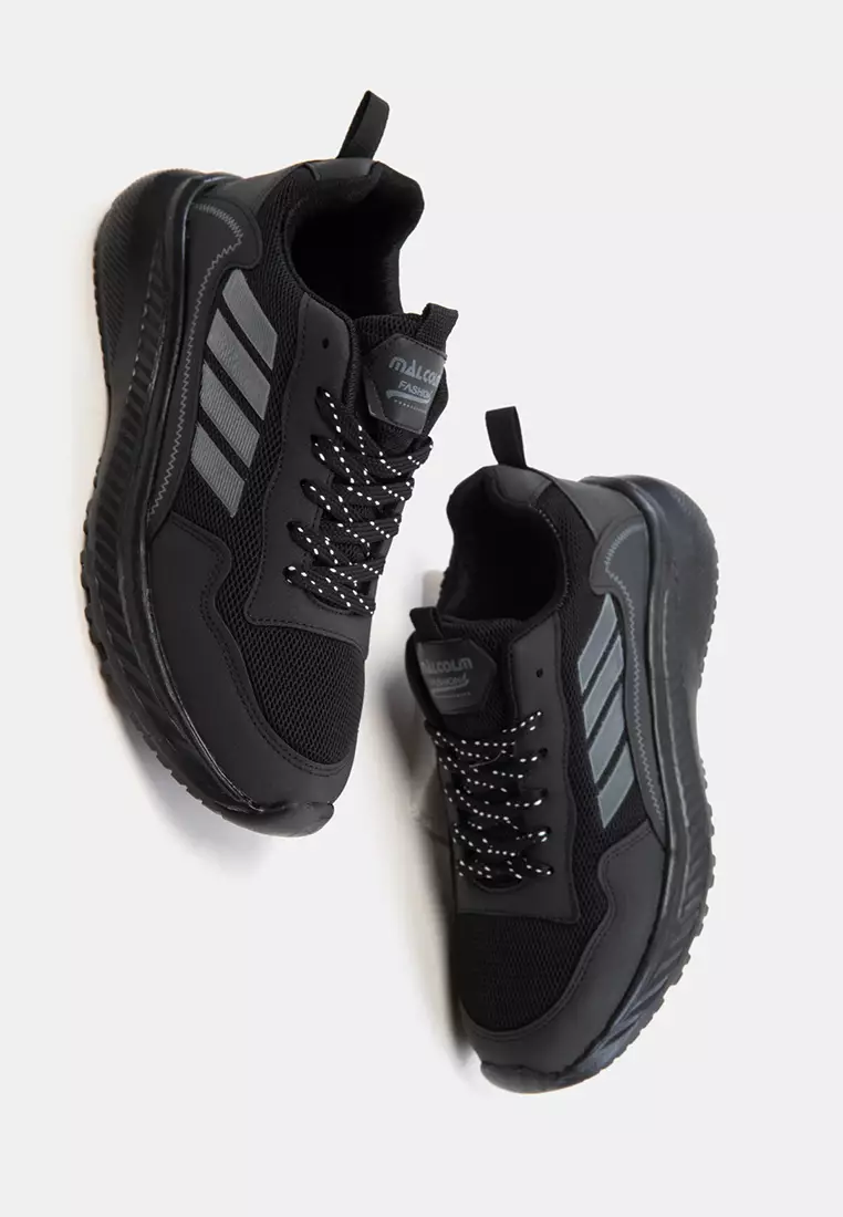 Black-Black Men's Sneaker 20737