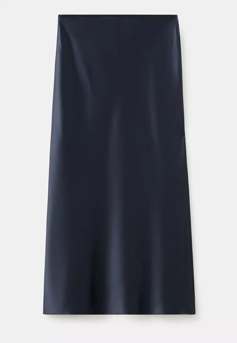 Satin Long Skirt