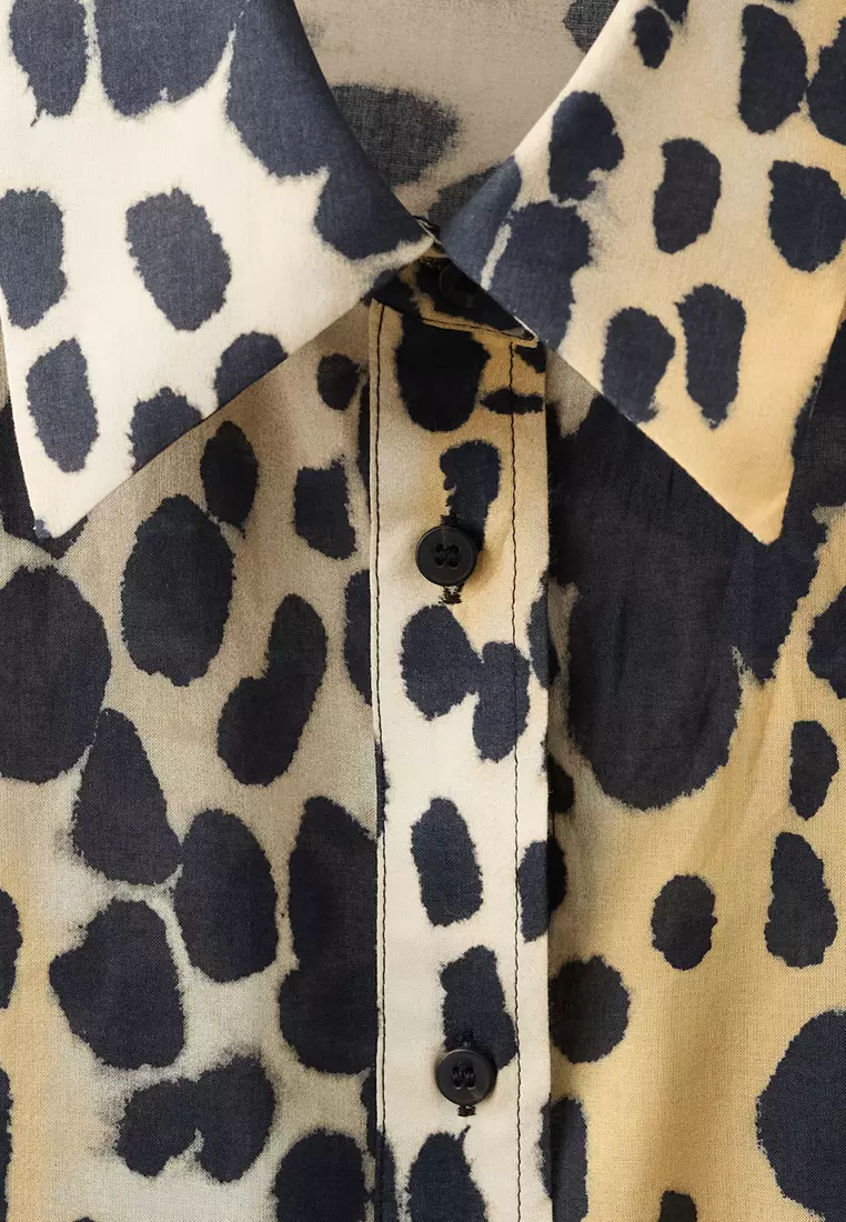 Cotton Shirt With Animal Print