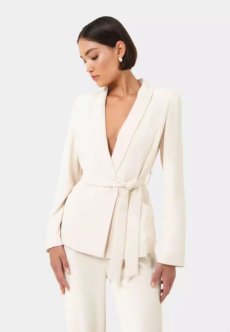 Rain Belted Blazer