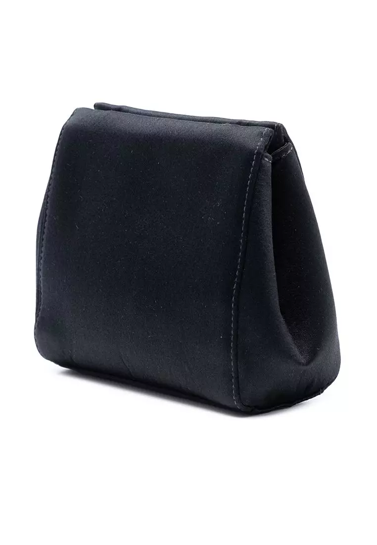 Pre-Loved Chanel Satin Camellia Evening Bag