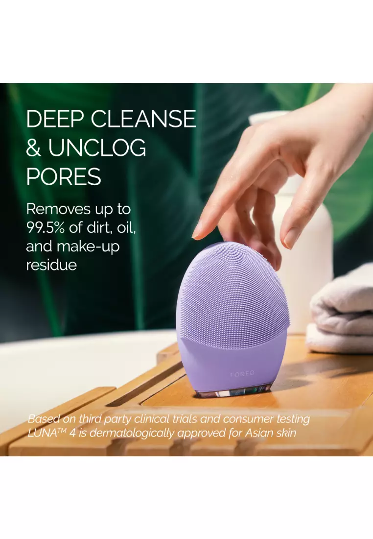 FOREO LUNA 4 Smart Facial Cleansing & Firming Massage Device for Sensitive Skin