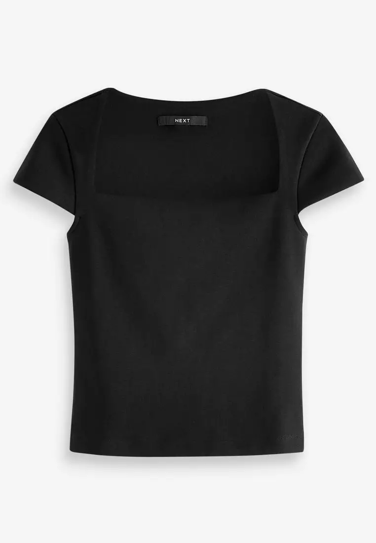 Buy NEXT Square Neck Short Sleeve T-Shirt 2025 Online | ZALORA