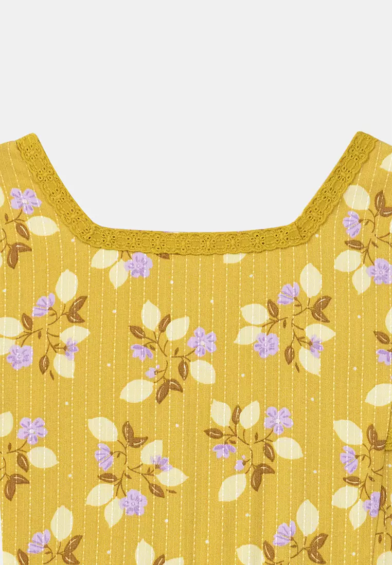 Yellow Floral Dress