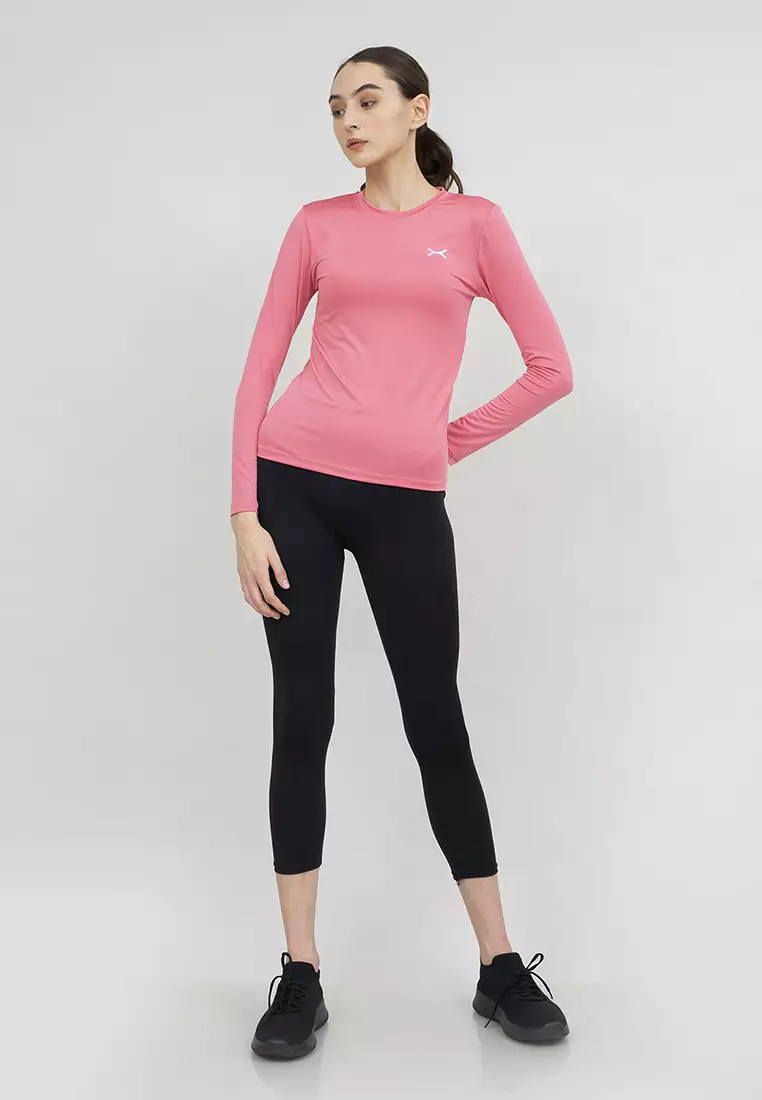 Flexzone Long Sleeves Sport Shirt Women Essential Pink