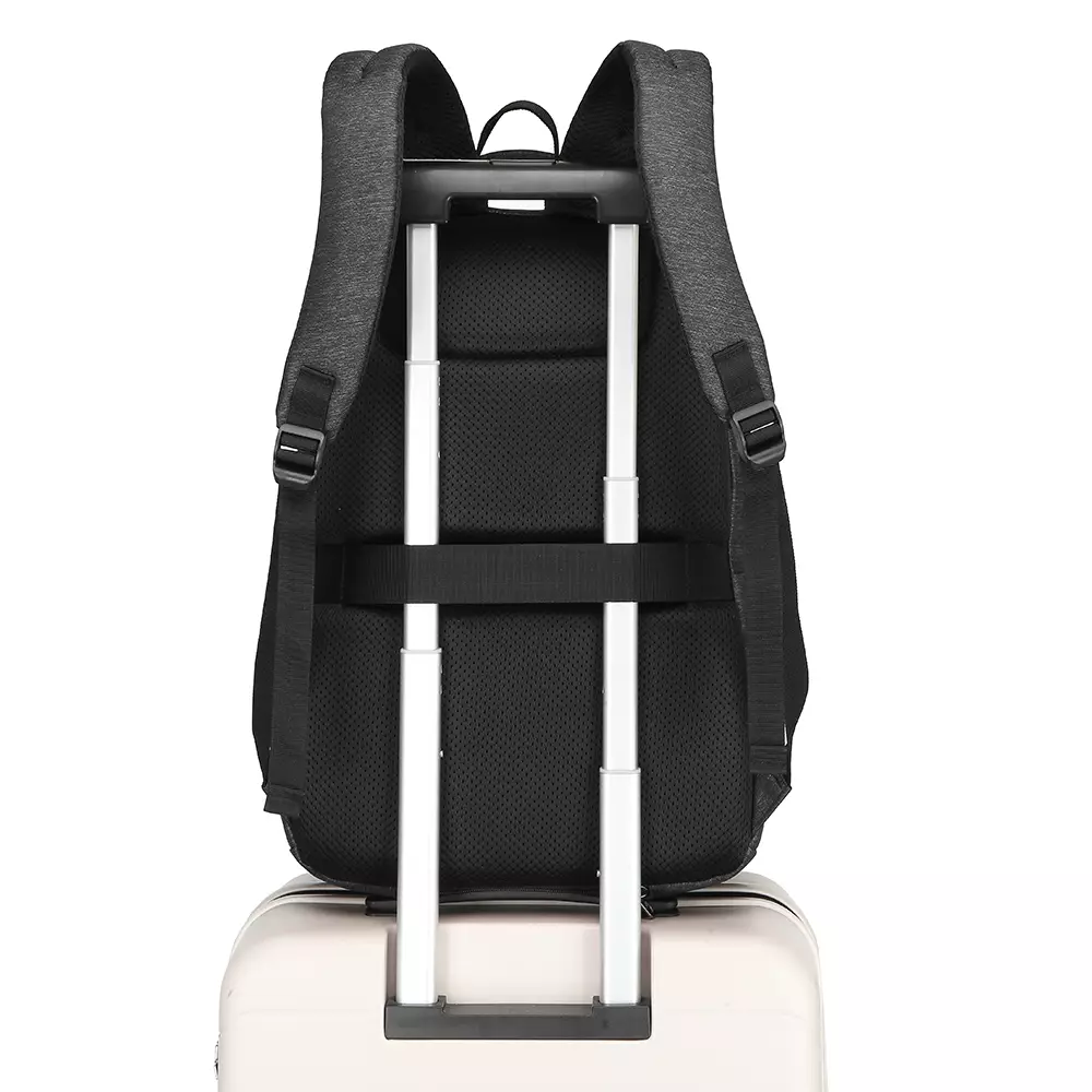 Navy Club Tas Ransel Laptop EJH - Backpack Daypack USB Port Tas Pria Wanita Free Bag Cover