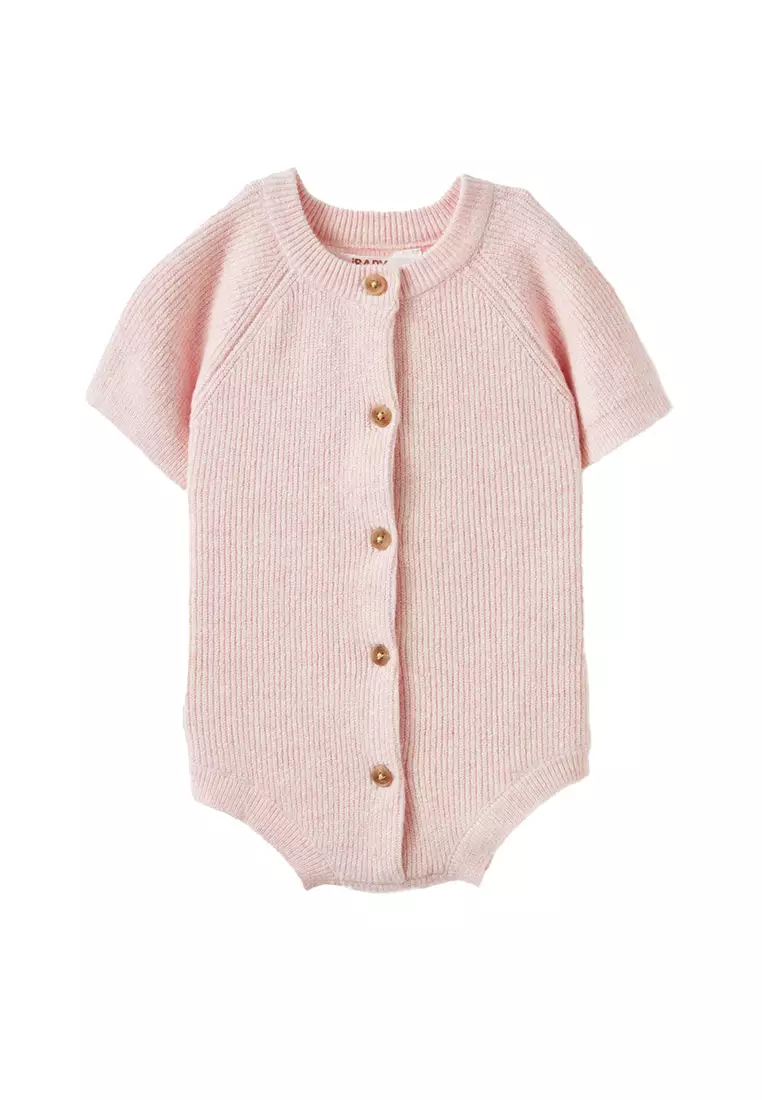 Organic Raglan Knit Bubbysuit