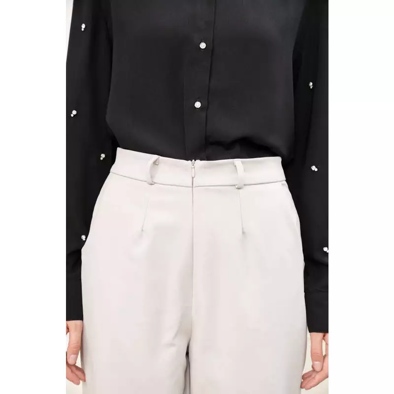 Klamby - Ivy Ankle Pants Pastel Grey