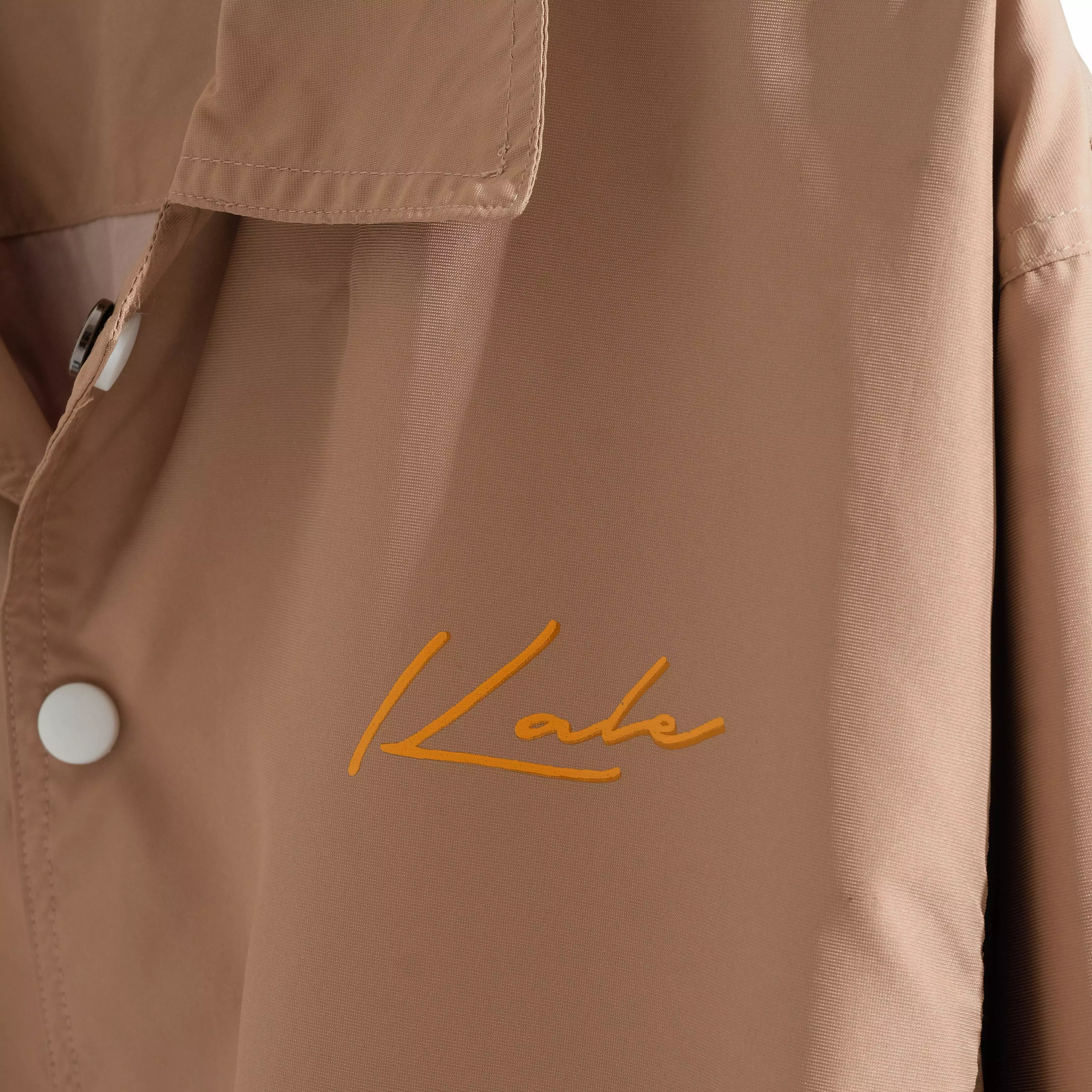 Kale Coach Milky Brown / Jaket Parasut Pria / Coach Jacket Fit Logo