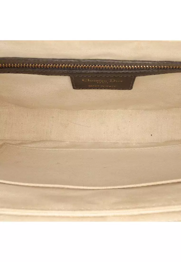 Pre-Loved Dior Oblique Canvas Flap Crossbody
