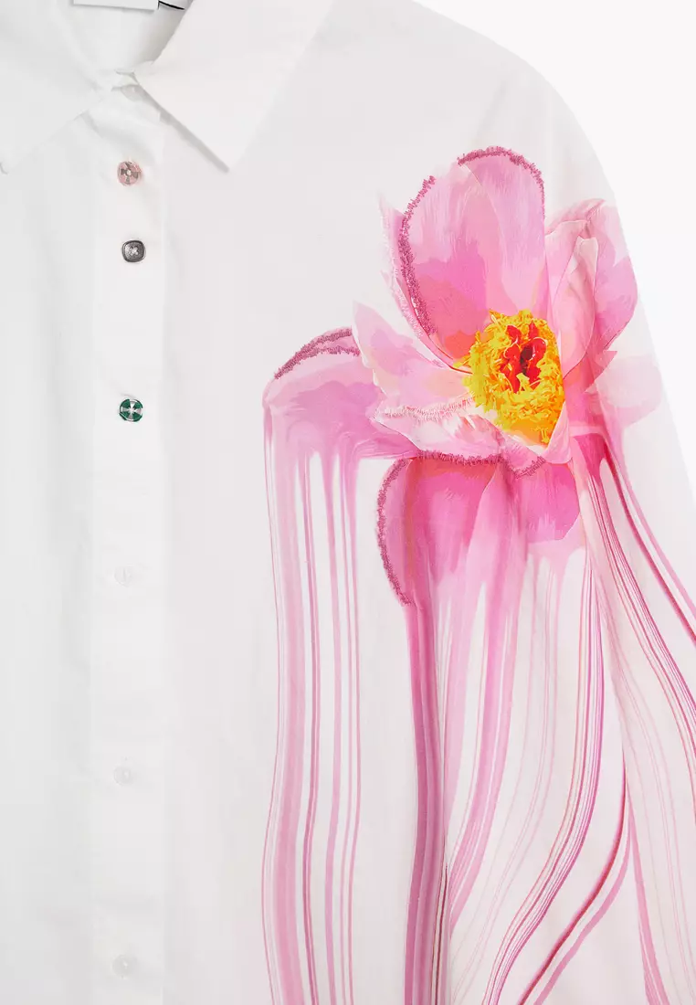 Gloss flower shirt