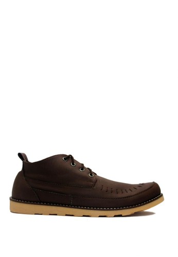D-Island Shoes Royale Low Boots England Dark Brown