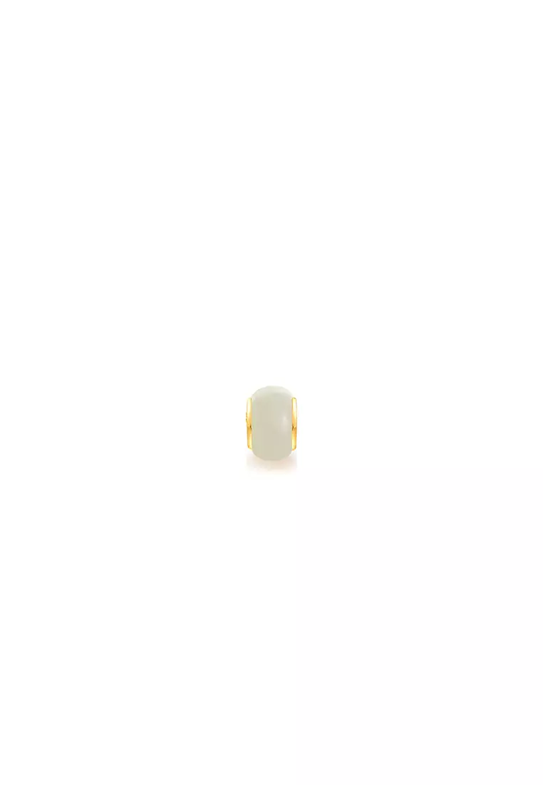 Buy MJ Jewellery 999.9/24K Gold Foil Inlaid White Jade J1 Online ...