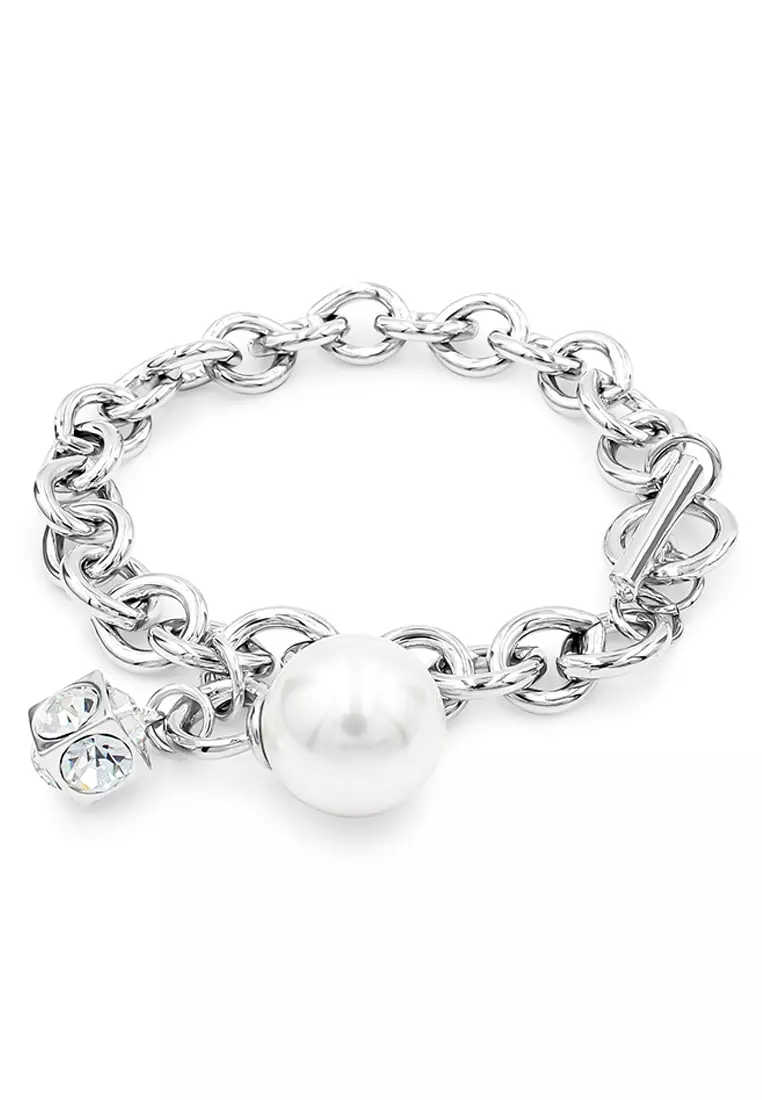 White pearl bracelet on sale paparazzi